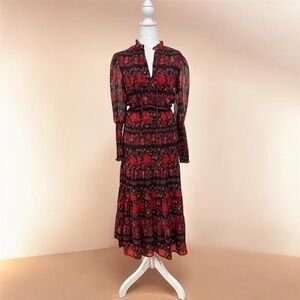 BB Dakota by Steve Madden Floral Long Sleeve Midi Dress – XS – NWT